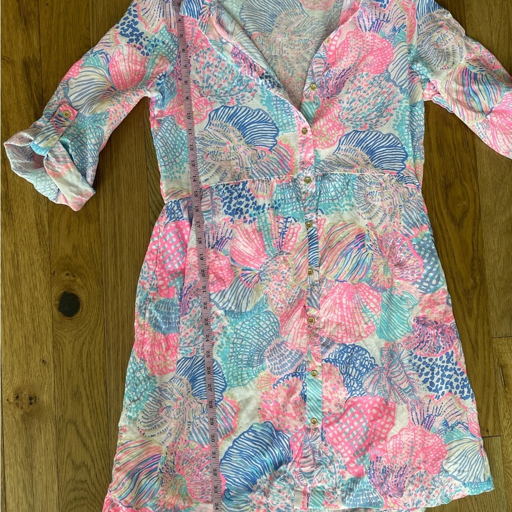 Lilly Pulitzer Shaela Button-up Dress, “Roar of the Seas” Print, Size small - Picture 15 of 16